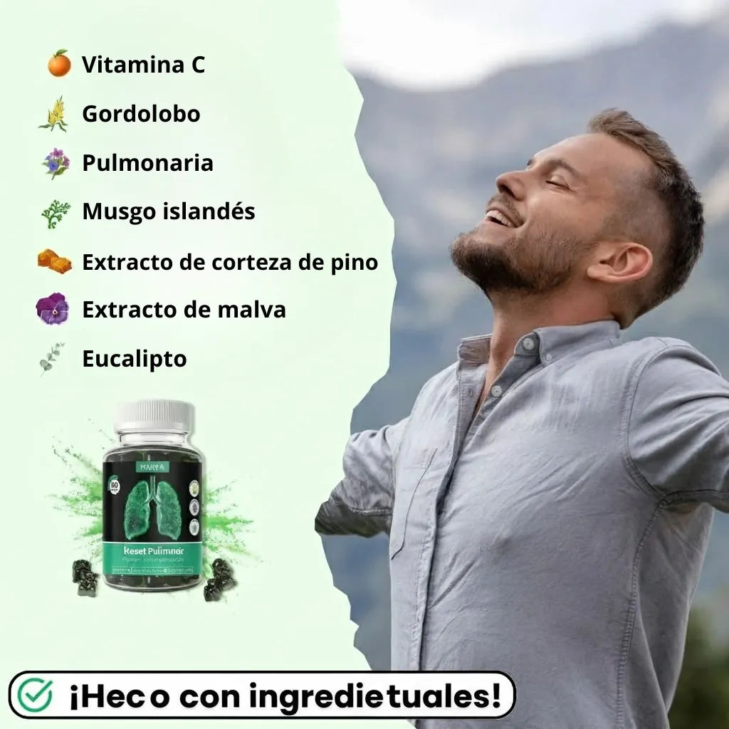 Reset pulmonar - Ositos de goma con vitaminas y hierbas naturales